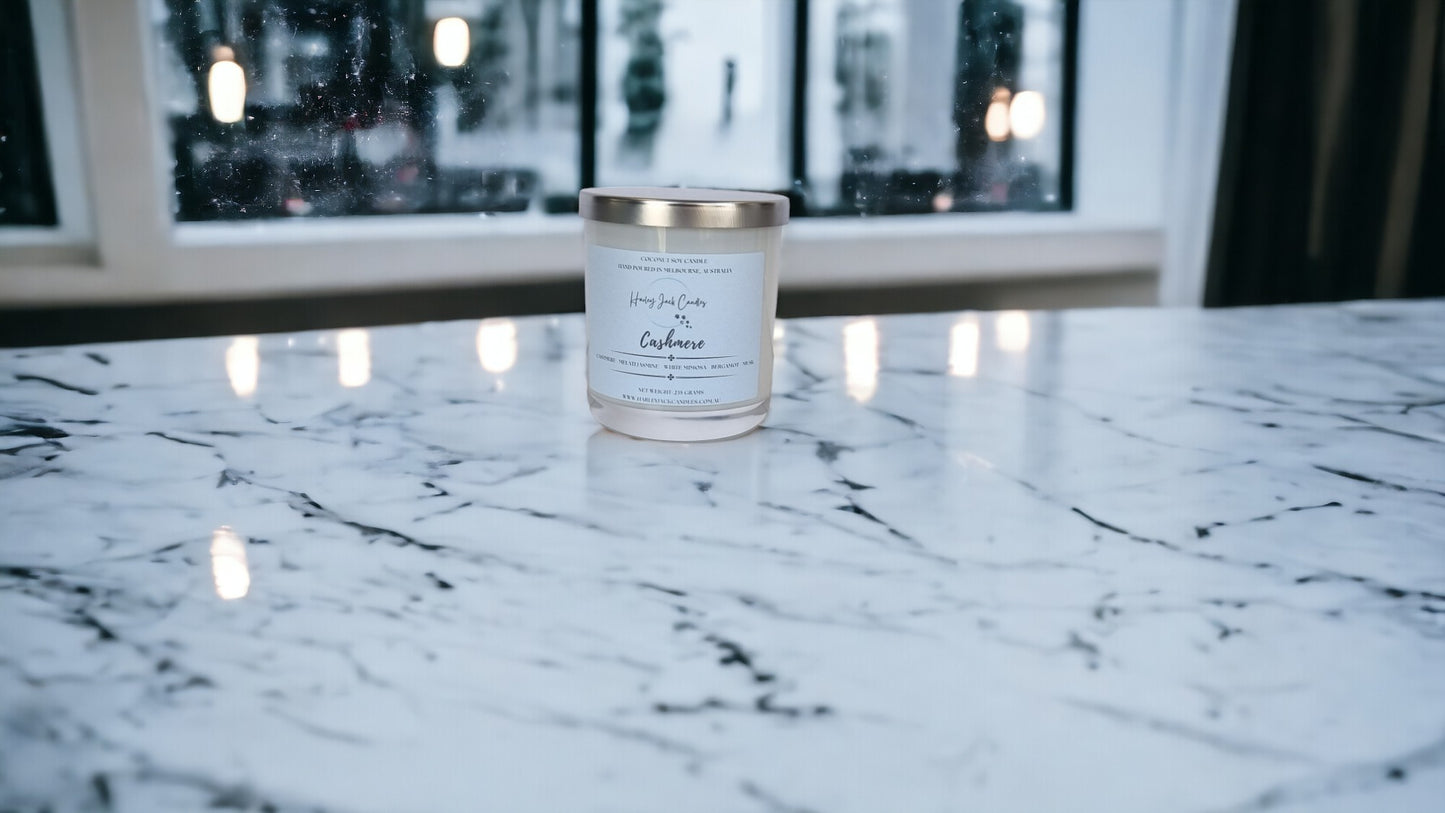 Large Cashmere Coconut Soy Candle
