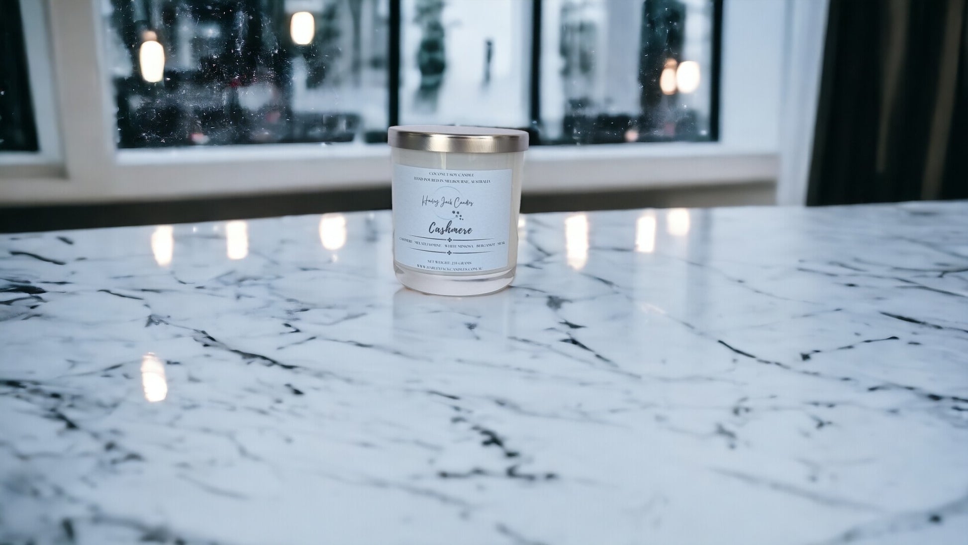 Large Cashmere Coconut Soy Candle