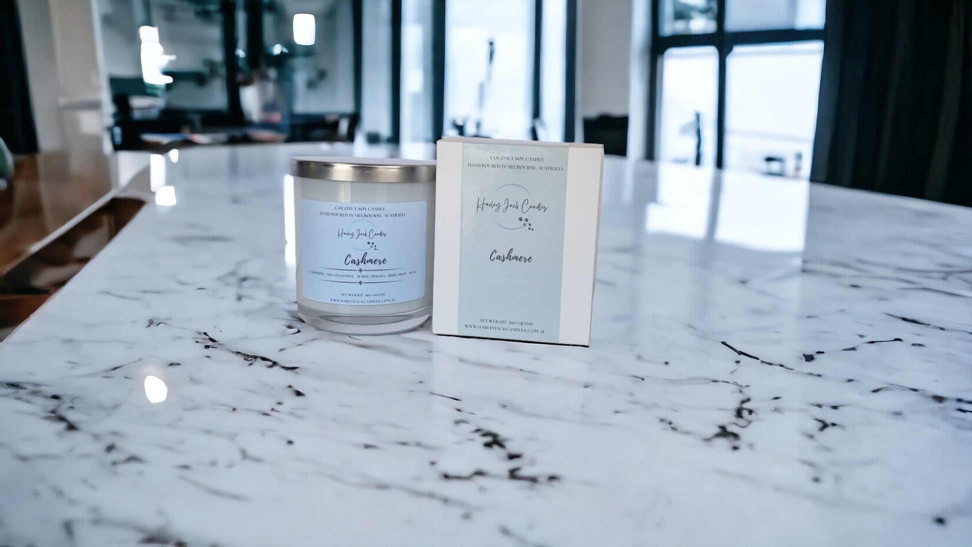 XL Cashmere Coconut Soy Candle with Box