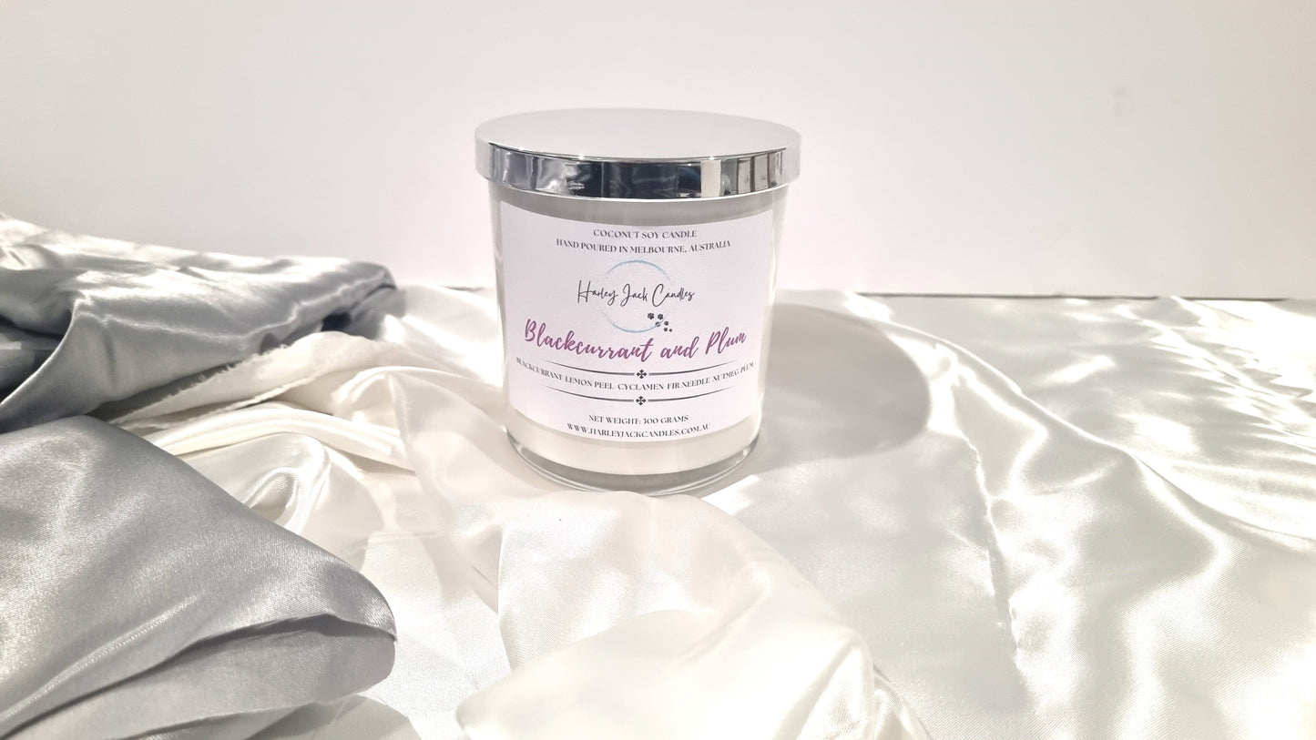 Blackcurrant and Plum Coconut Soy Candle