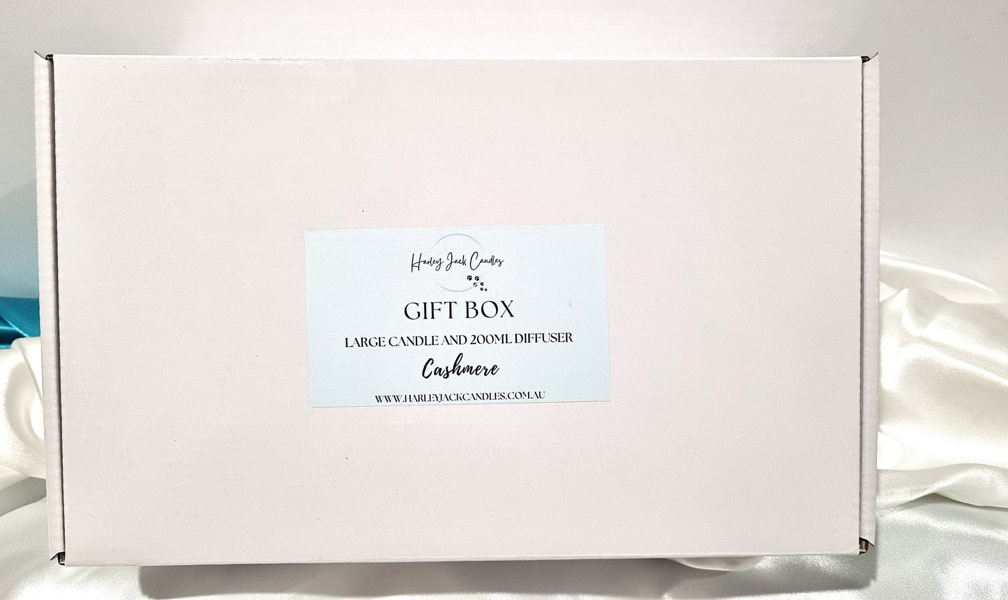 Gift Box - Large Candle and 200ml Diffuser