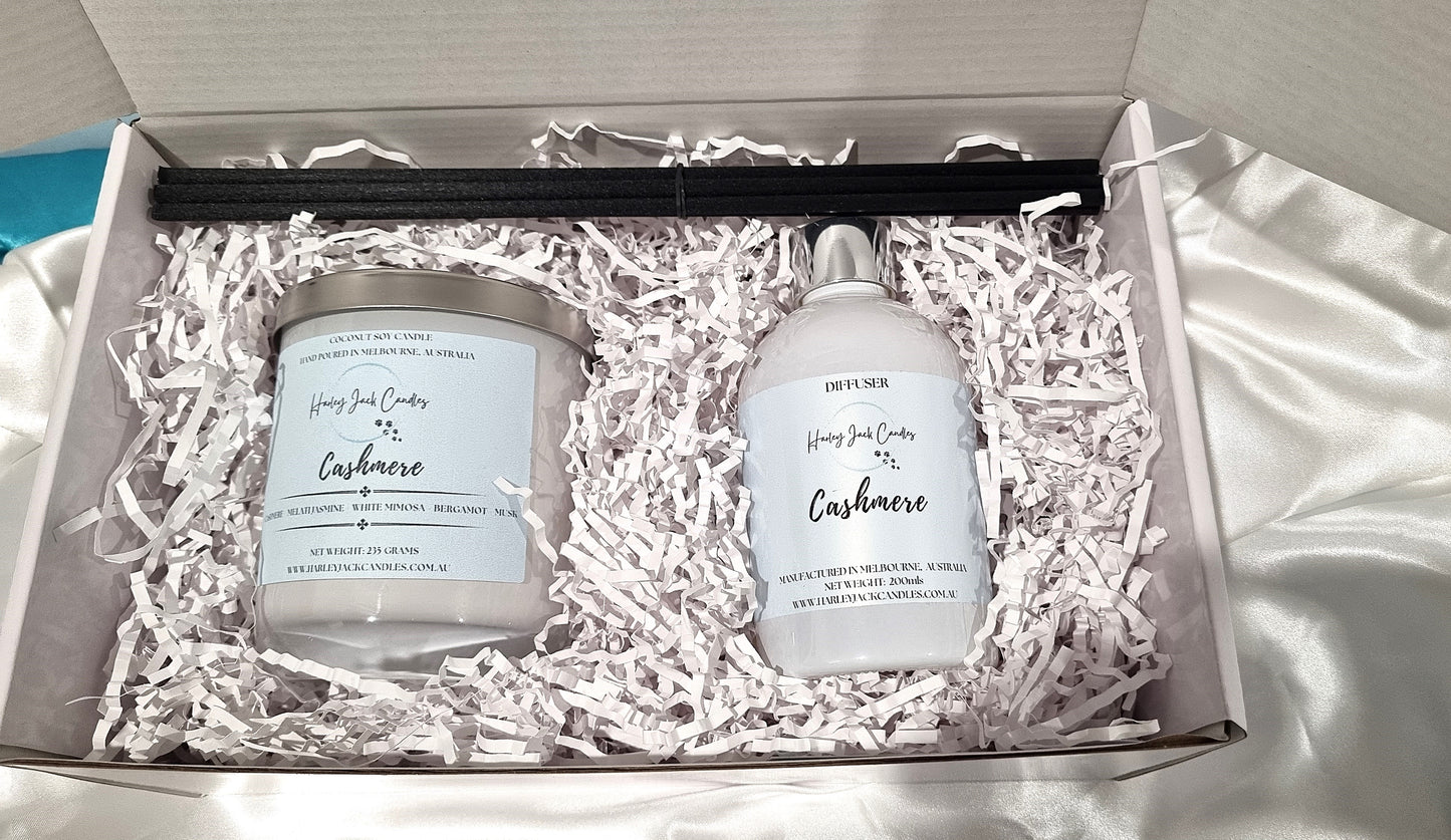 Gift Box - Large Candle and 200ml Diffuser