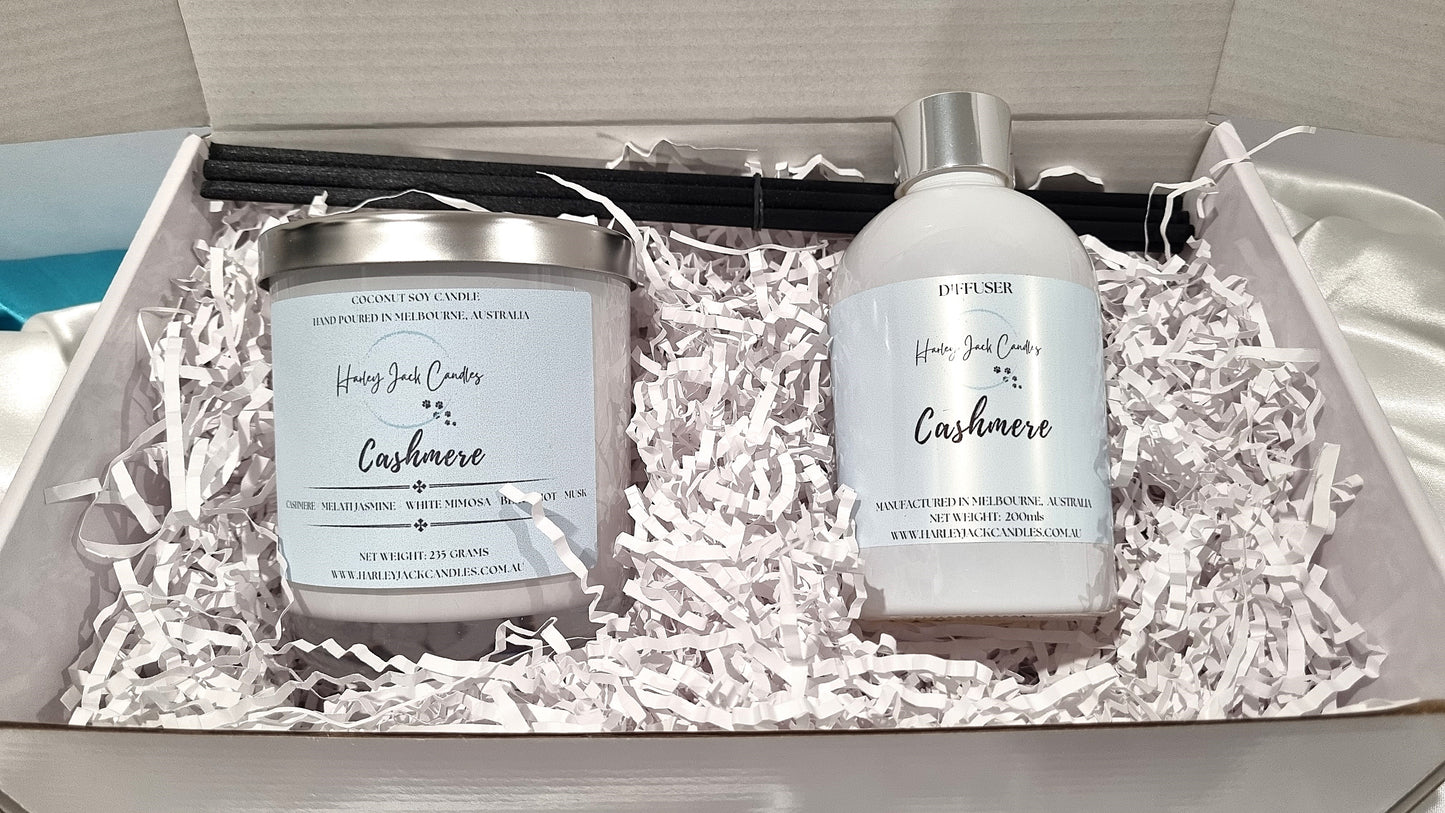 Gift Box - Large Candle and 200ml Diffuser
