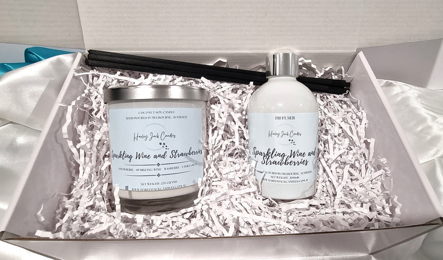 Gift Box - Large Candle and 200ml Diffuser