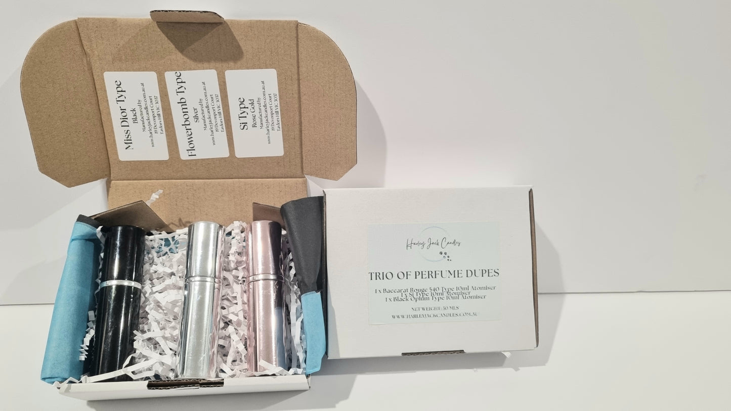 Trio of Perfume/Aftershave Box - 10ml Atomisers