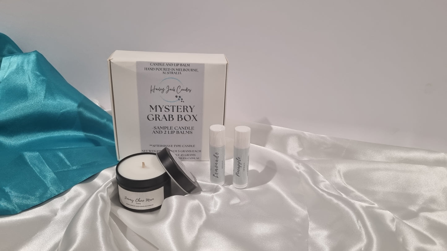 Mystery Grab Box - Sample Candle and Lip Balms