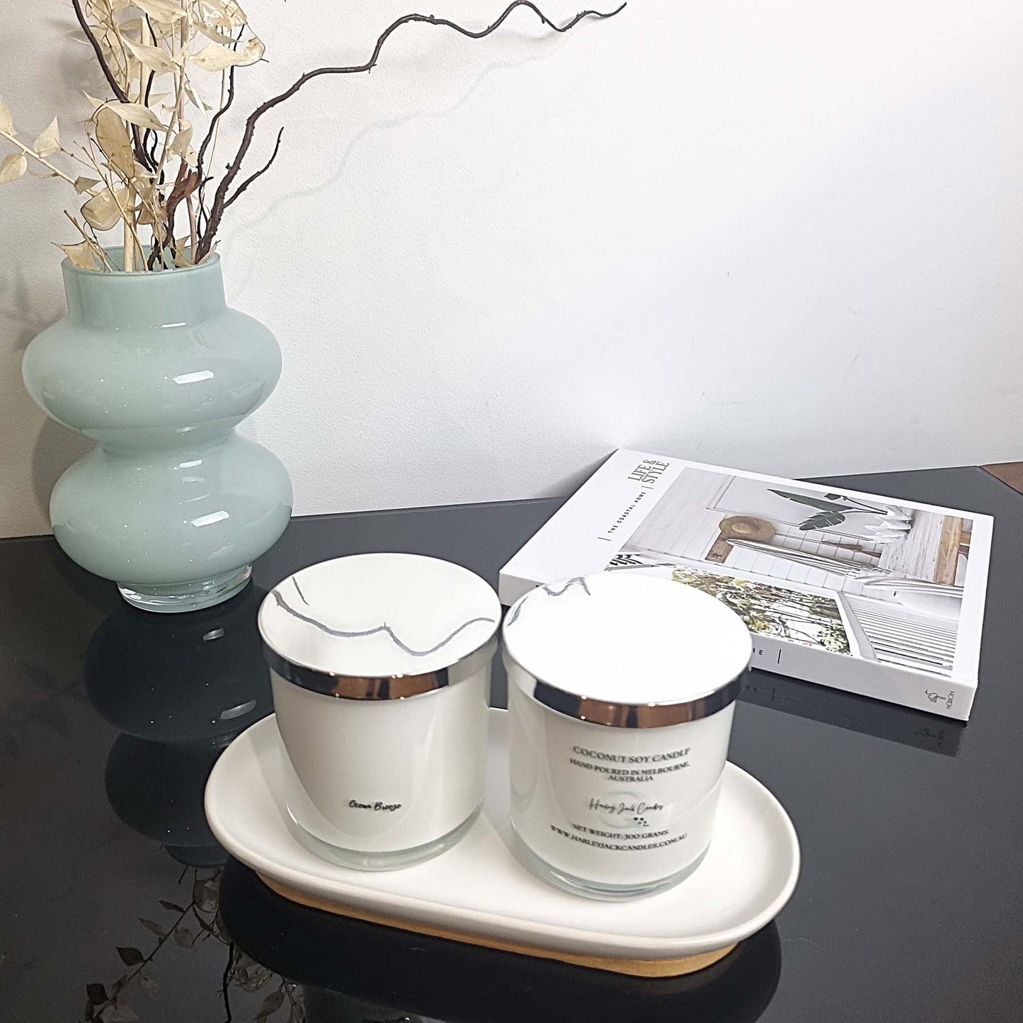 Caramel Vanilla Coconut Soy Candle