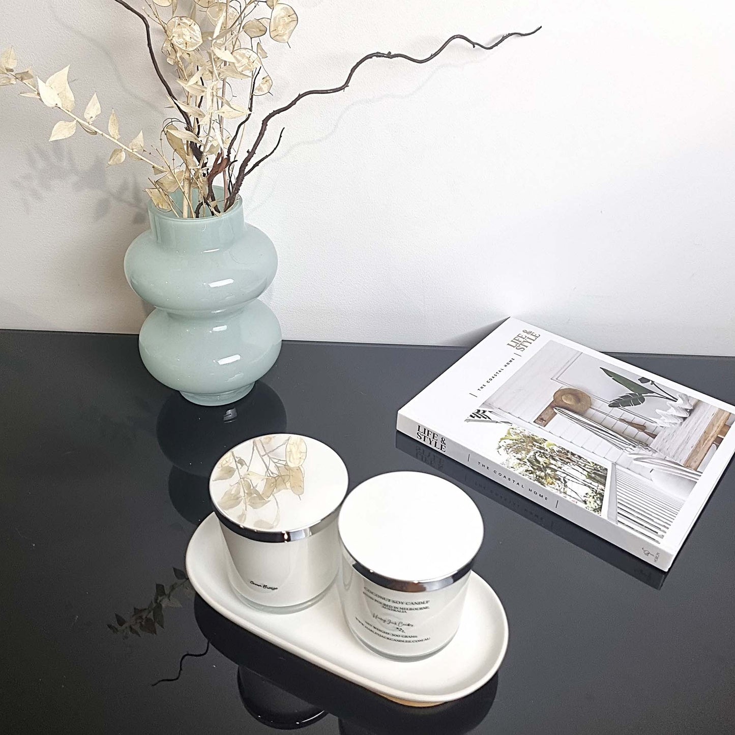 Caramel Vanilla Coconut Soy Candle