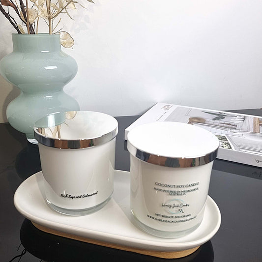Woody Vanilla Coconut Soy Candle