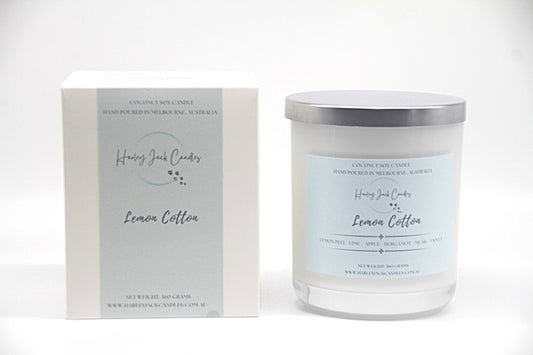 Lemon Cotton Coconut Soy Candle