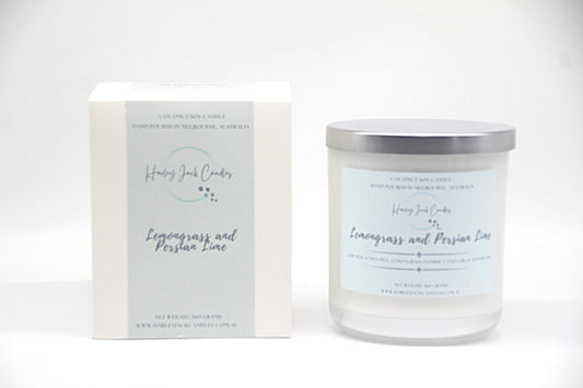 Lemongrass and Persian Lime Coconut Soy Candle