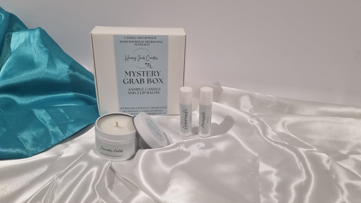 Mystery Grab Box - Sample Candle and Lip Balms