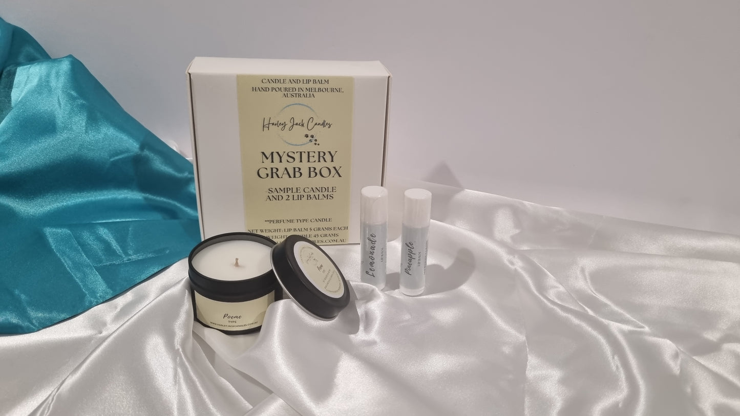 Mystery Grab Box - Sample Candle and Lip Balms