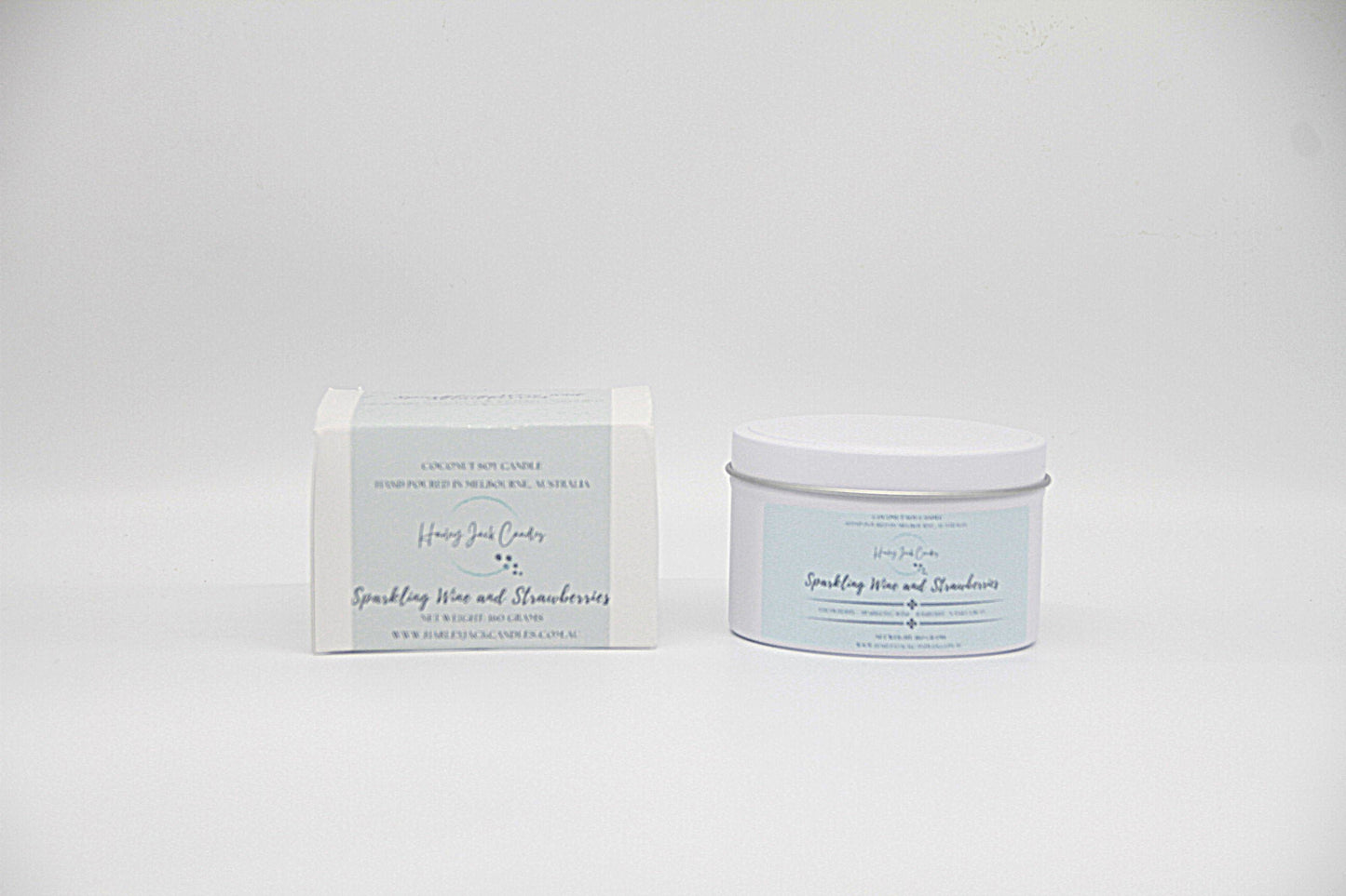 Sparkling Wine and Strawberries Coconut Soy Candle