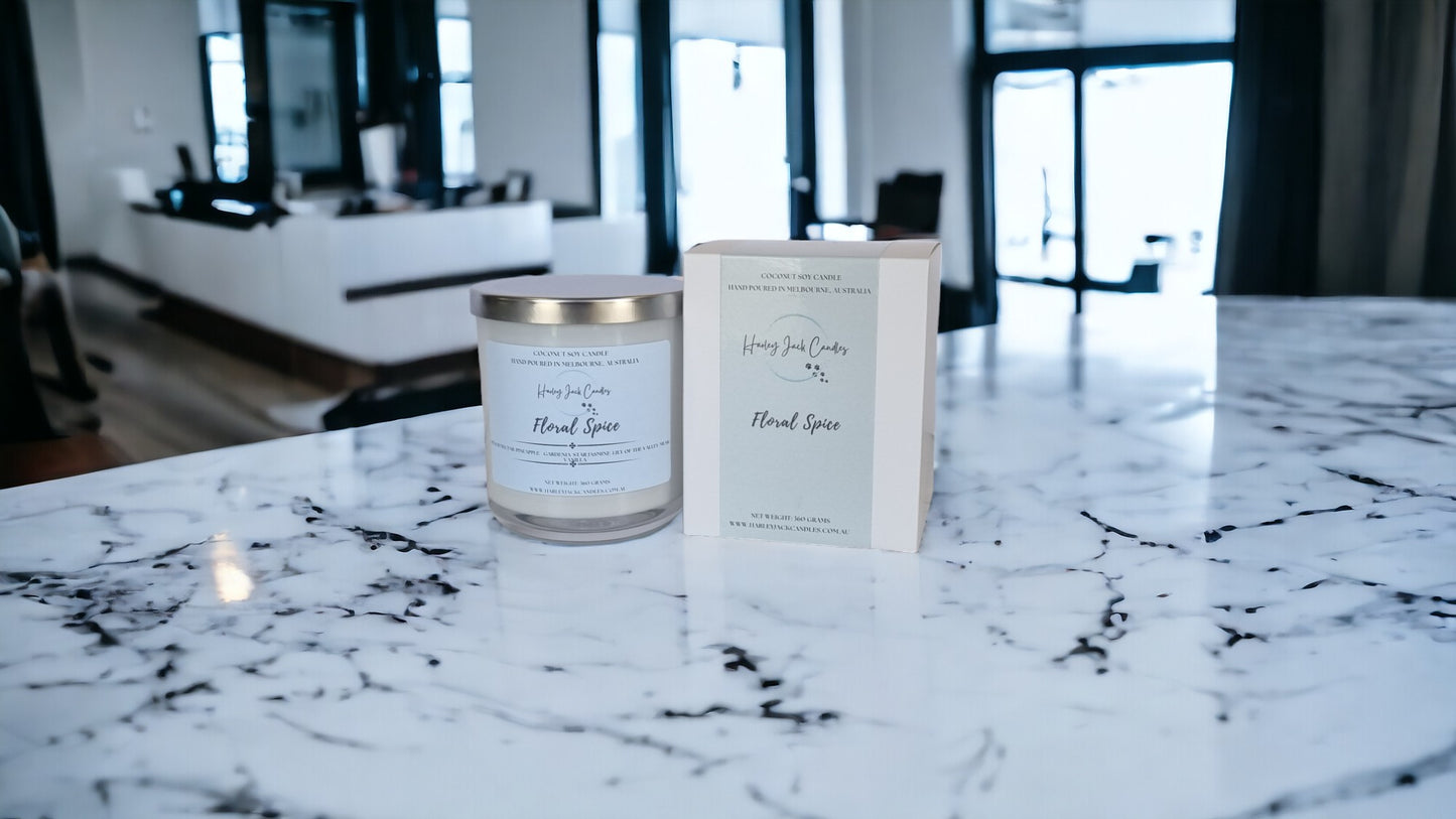 Floral Spice Coconut Soy Candle